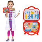 Žaislinis gydytojo rinkinys lagaminėlyje su garsais ir švieselėmis Doctor